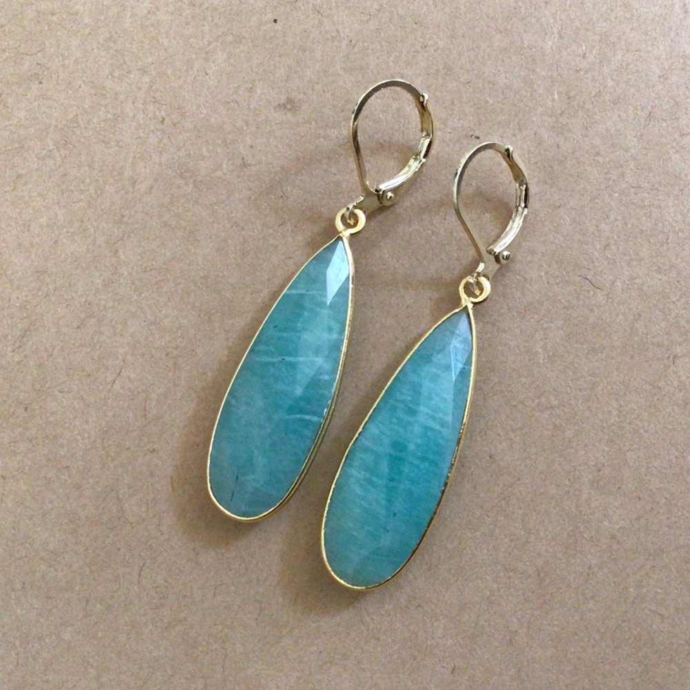 Amazonite Sundance Charm Earrings - Picture 4 of 7